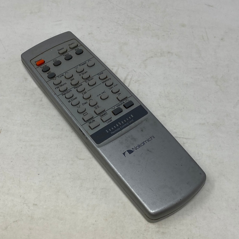 Nakamichi SoundSpace 8 Remote Control Unit Original Silver OEM Audio System